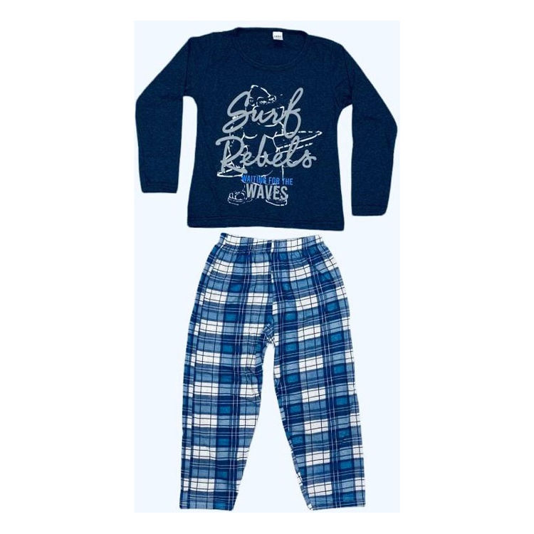 Picture of 12690 BOYS TWO PIECE 100% COTTON LONGSLEEVE PYJAMA